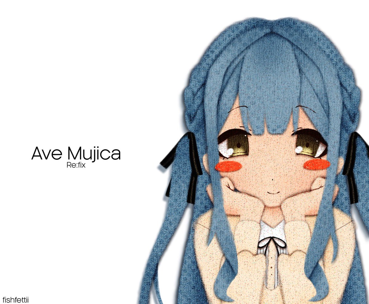 fishfettii's tweet image. i drew things ok…… i love thid artstyle mh heavy inspo came from yukaaine 🥹🥹🥹 #AveMujica #VOCALOID