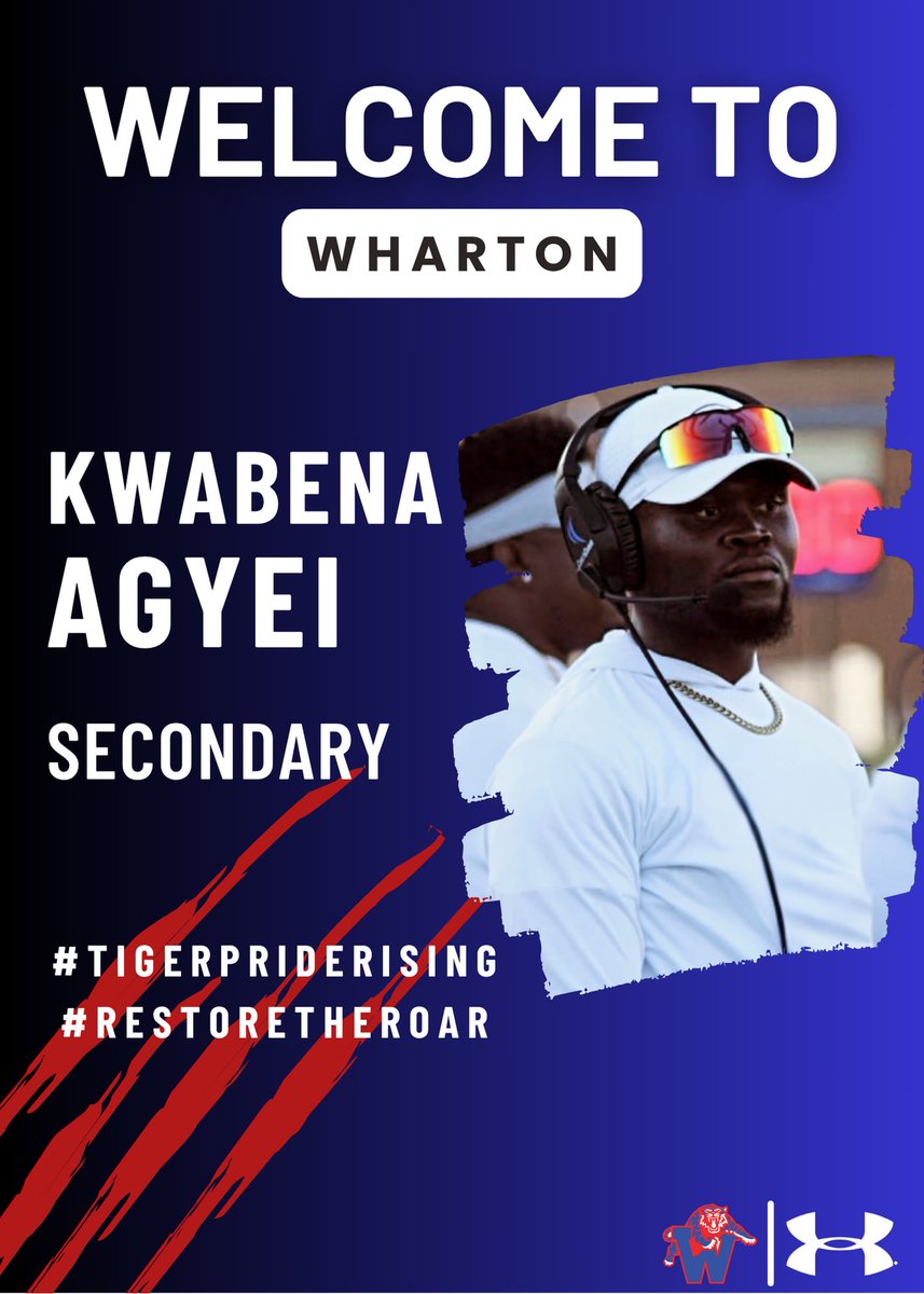 WHSTigersFB's tweet image. 🚨 Welcome to the family, Coach Kwabena Agyei! A T&F state champion and 🏈 state finalist, and former college standout, he brings elite experience and leadership to our secondary. Excited for what’s ahead on defense! 🔒🔥 #LockdownDefense #TigerPrideRising #RestoreTheRoar