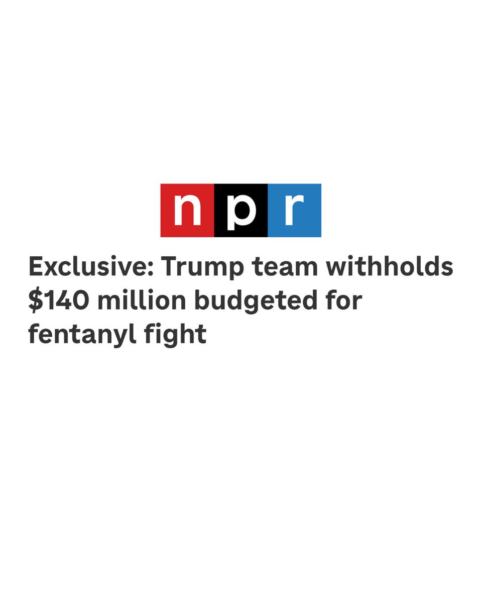 SenPeterWelch's tweet image. The Trump Administration is risking lives by withholding $140 million dedicated to programs that respond to fentanyl overdose, hurting Vermonters and people across America.
If funding isn’t distributed soon, lifesaving state and local initiatives might be forced to cut…