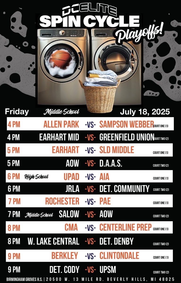 The Spin Cycle Playoffs Begins Tomorrow