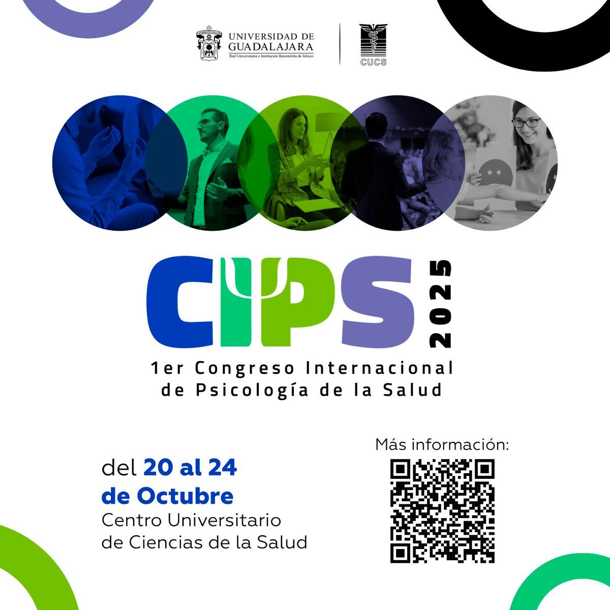 ¡Asiste al 1er Congreso Internacional de Psicología de la Salud, CIPS 2025! 🧠

📲 Escanea el código QR para más información y realizar tu pre-registro en el formulario.