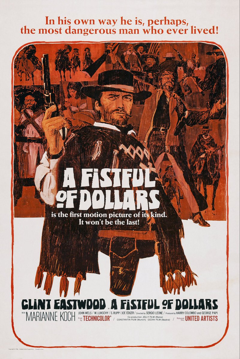 ApocalypseJow's tweet image. #NowWatching

A Fistful of Dollars (1964)
Dir. Sergio Leone
