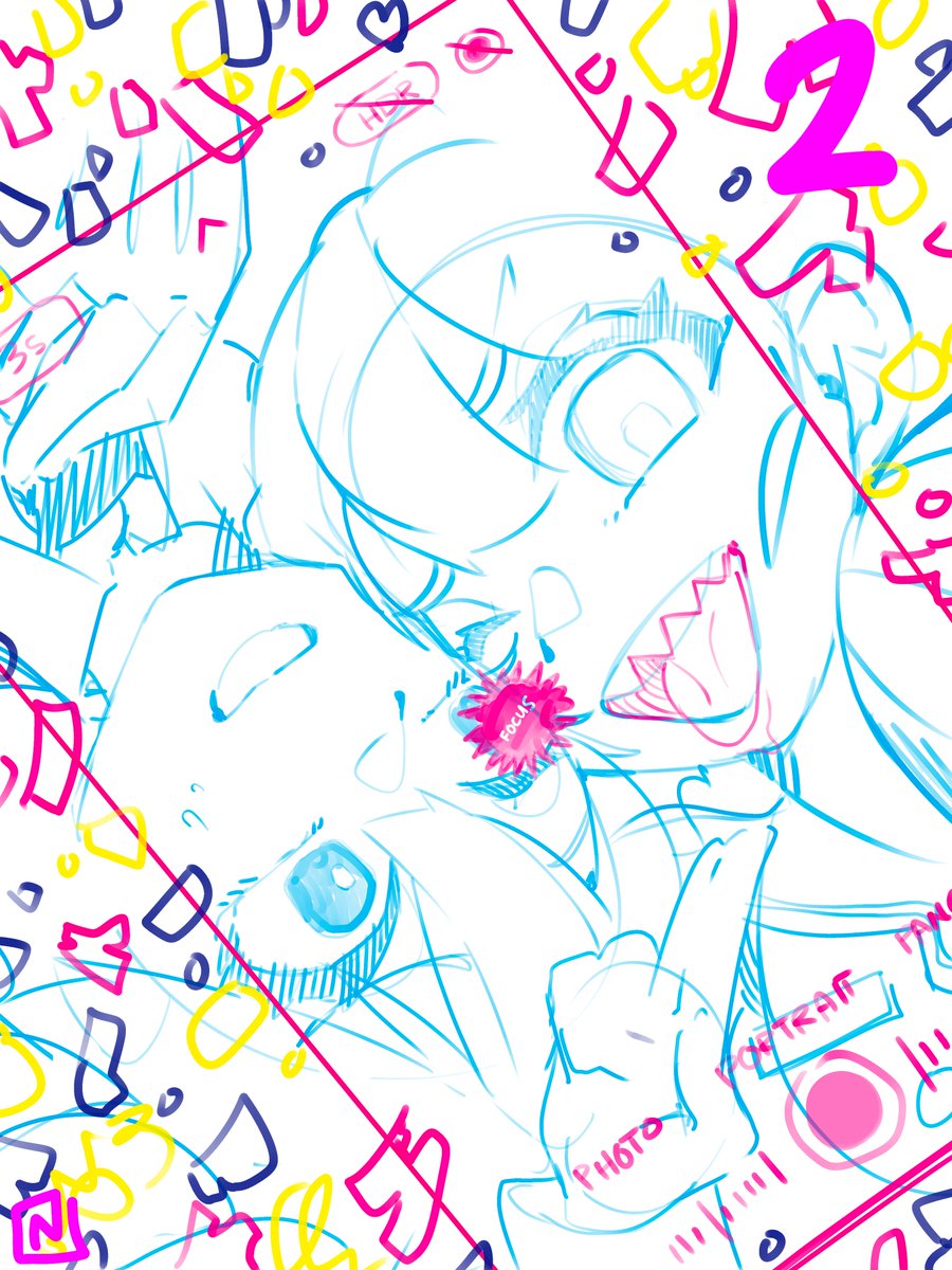 Nicosarea's tweet image. Miku x Teto won in my Twitter &amp;amp; TikTok polls! thanks for voting &amp;amp; helping me decide what to draw next🙏
