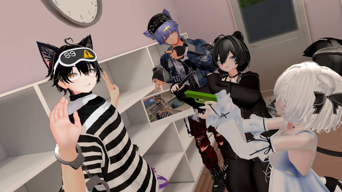 どこにでも現れる脱走犯。
頭のネジが飛んでるが逃げ足はめちゃ早い。
#ハクチカVRC
📸:<a href="/Hatto_VRC/">はっと@VRC</a>