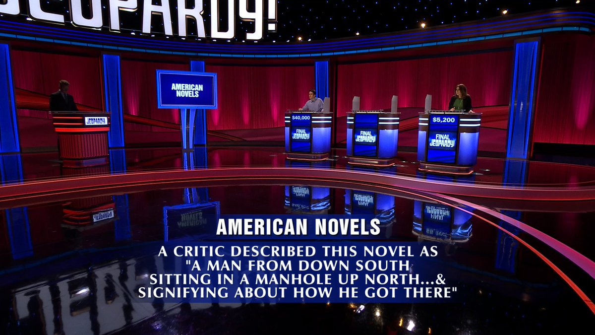 Jeopardy's tweet image. Put this American Novel on your summer reading list. 🇺🇸 📖 : jeopardy.visitlink.me/XuTZ5R