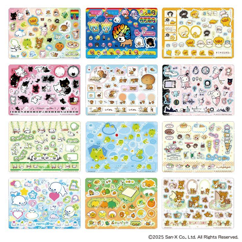 サンエックスオールスターズのジャンボシールダス第2弾が登場