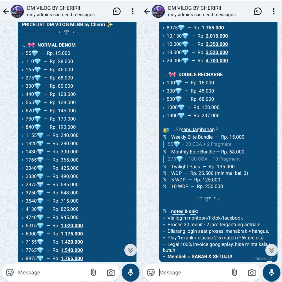 Dalam rangka pacarku open store, aku mau giveaway kecil-kecilan.

Prize:
⋆ 2 SL Basic
⋆ 1 WDP vilog

Syarat:
- ‼️ khusus anak mole aktif, no GA hunter. 
- follow <a href="/mocix/">cheriri. | VILOG ML, GIFT SKIN ETERNAL SEASONS</a> &amp; ss bukti di reply.
- RT &amp; LIKE tweet ini. 

END: 26 Juli 2025.
t. wts wtb akun dm ml mlbb #zonauang