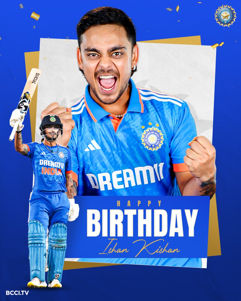 BCCI (@bcci) on Twitter photo Wishing a very Happy Birthday to #TeamIndia wicket-keeper batter, Ishan Kishan ๐๐
<a href="/ishankishan51/">Ishan Kishan</a> Wishing a very Happy Birthday to #TeamIndia wicket-keeper batter, Ishan Kishan ๐๐
<a href="/ishankishan51/">Ishan Kishan</a>