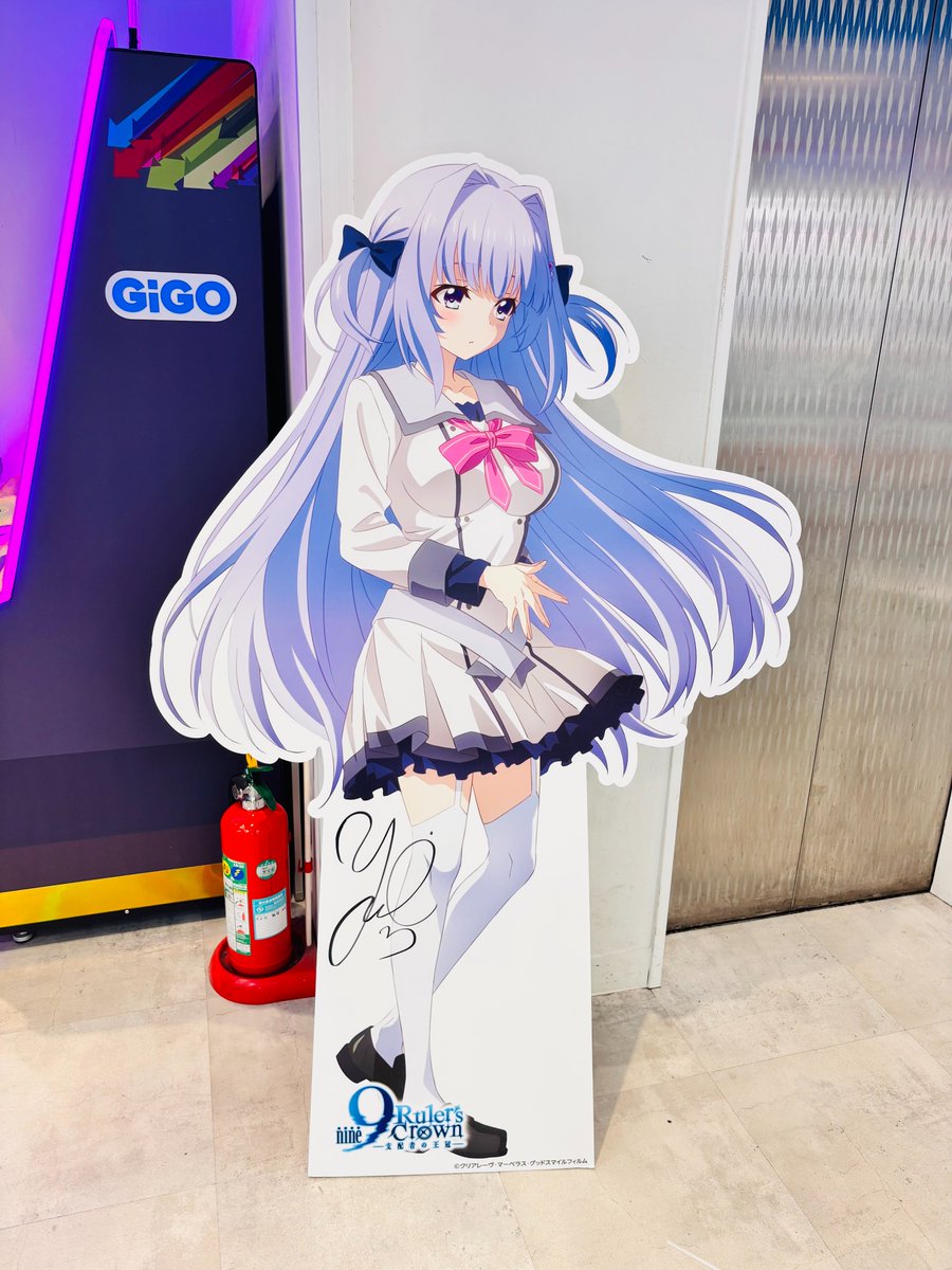 ❖━・ #アニメナイン サイン入りスタンディ展示中！ ・━❖ 秋葉原の