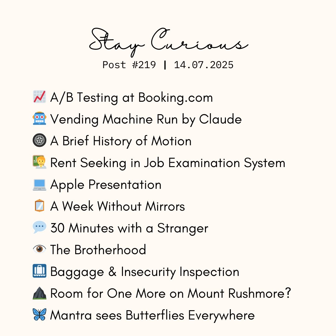 8priteshj's tweet photo. These seem like 10-11 random headlines. No visible connection or common theme. 

Yet, every week many folks open my email on the Monday morning.

This is the power of curation, of taste. I'm collecting a tribe of folks who are curious for no other reason. 

Join, if you're one. https://t.co/htKeVpt3aw