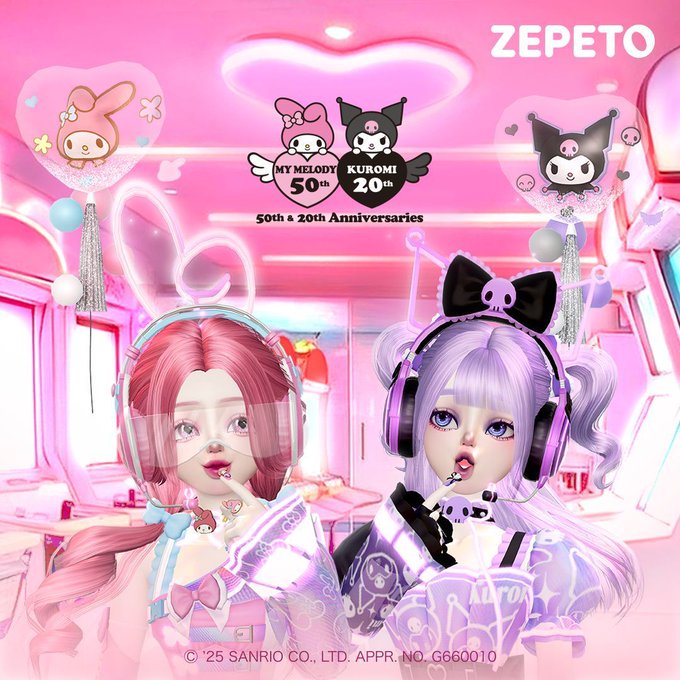 MyMelody♡Kuromi50th&20thAnniversaries 🎀 My Melody's 50th x Kuromi's 20th 🎀 Double the sass