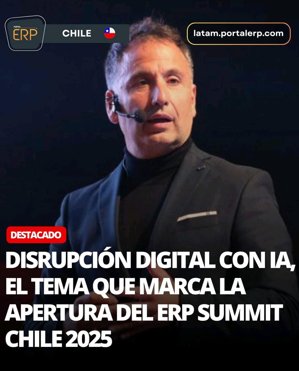 Este 19 de agosto estamos en el #ERPSummit Chile 2025💪 prensariotila.com/erp-summit-chi… <a href="/PrensarioTILA/">Prensario TI LA</a>