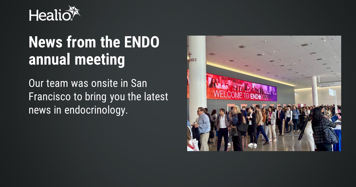 EndocrineToday's tweet image. 🗞️#ENDO2025 may be over, but Healio's coverage continues
Visit the link ⬇️ for the latest updates on:
📌 obesity drug benefits
📌 a new treatment for acromegaly
📌 once-monthly growth hormone therapy
📌 + much more
@TheEndoSociety @EndoMedia @GoHealio
healio.com/news/endocrino…
