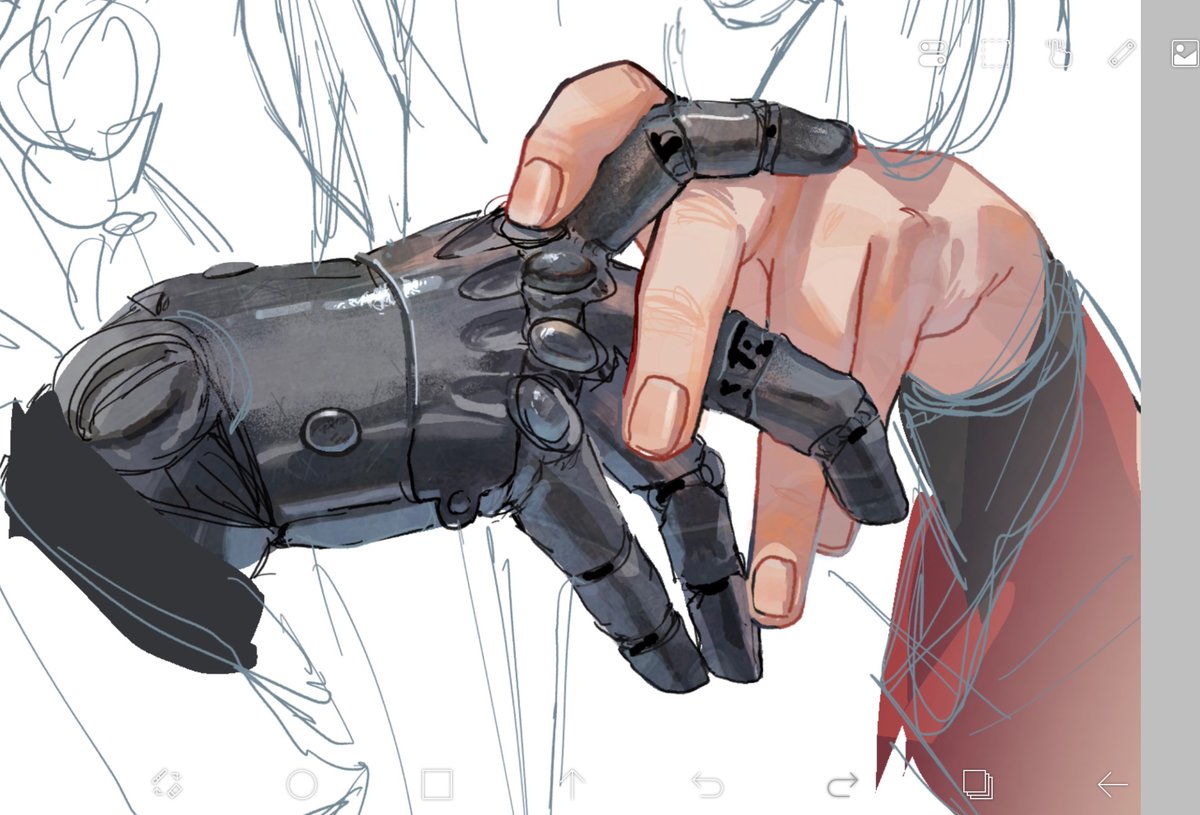 エドの手を描く時は全ての''癖''を詰め込めるんだよ