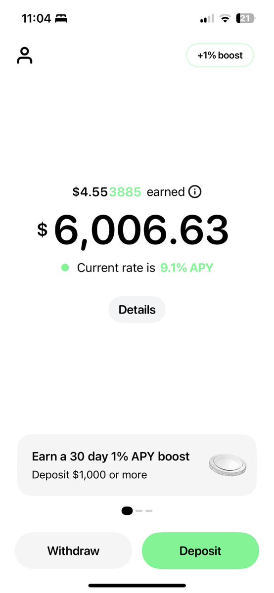 nook_savings's tweet image. Great to see the rate in the app jump above 9% APY