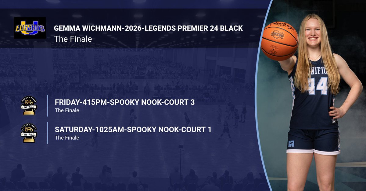 Magnificat Basketball (@magshoopsters) on Twitter photo Good Luck to <a href="/gemmawichmann/">Gemma Wichmann</a> and her <a href="/Legends_Bball/">Legends U Basketball</a> teammates on her final AAU tournament! We are so proud of you Gem! Enjoy it! #MagsProud <a href="/SelectEventsBB/">Select Events Basketball</a> Good Luck to <a href="/gemmawichmann/">Gemma Wichmann</a> and her <a href="/Legends_Bball/">Legends U Basketball</a> teammates on her final AAU tournament! We are so proud of you Gem! Enjoy it! #MagsProud <a href="/SelectEventsBB/">Select Events Basketball</a>