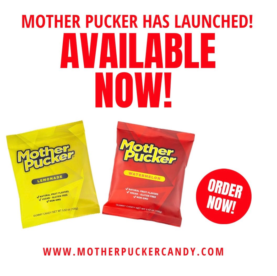 MotherPuckerr's tweet image. π¨Itβs official!π¨ Mother Pucker has launched! Order now at motherpuckercandy.com !!! Your taste buds will never be the same! #motherpucker #candy #sour #gummies #ordernow