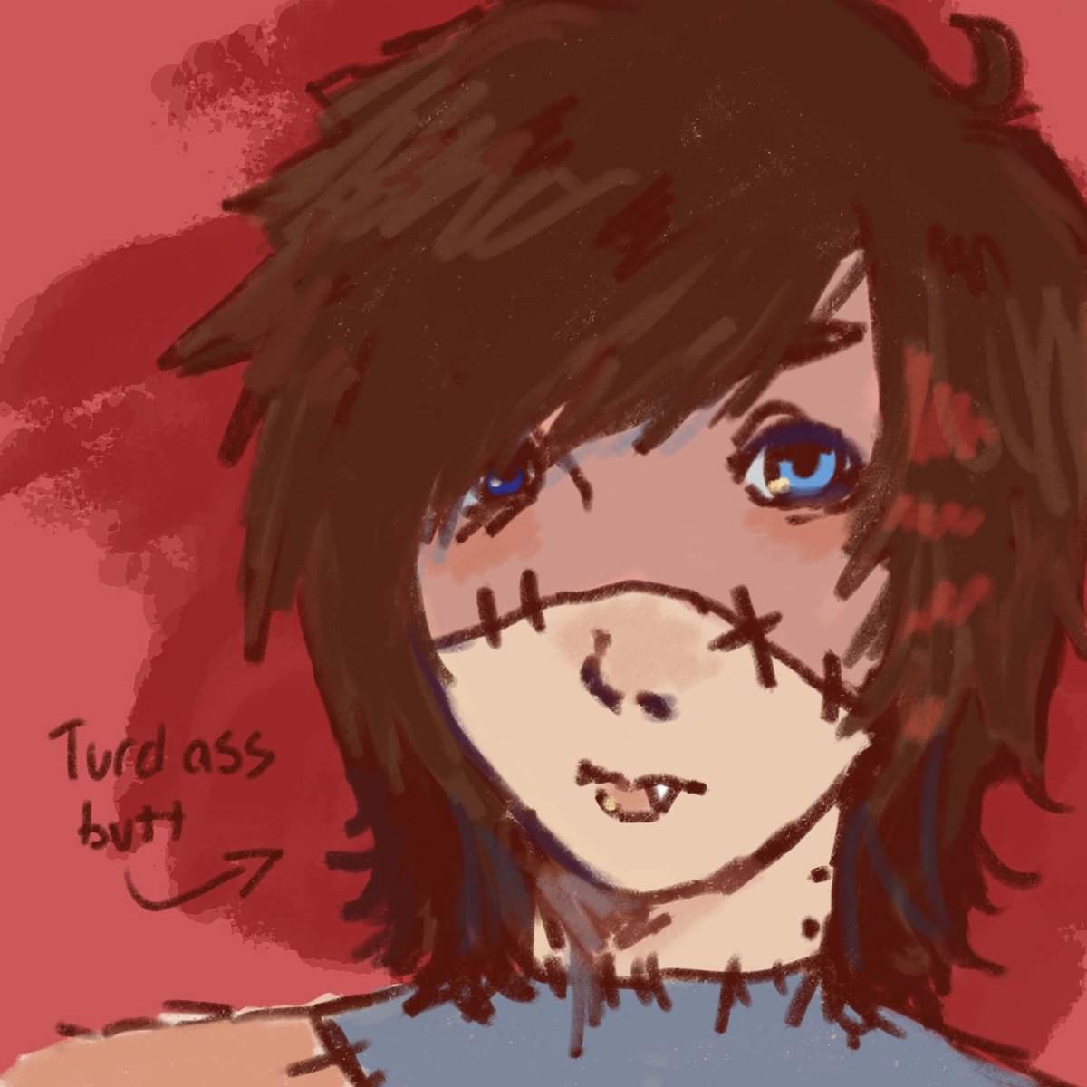 turdassbutt's tweet image. UGLY SONA DOODLE I don’t like this much……….