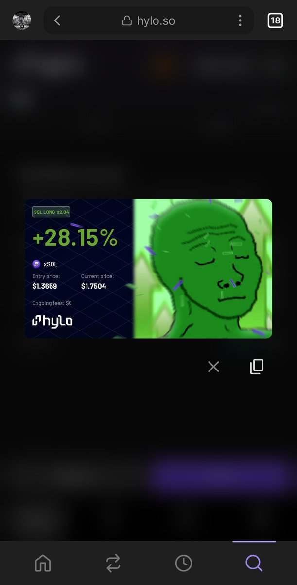 Big shout out to <a href="/hylo_so/">Hylo</a> on <a href="/solana/">Solana</a> . This allows me to earn leverage on my Solana without liquidation risk. They are also giving 12% apy on their stable coin Hyusd. If you want to get in on gains like this go to hylo.sol and use code AMZM7U to sign up. #Solana  #SolanaSummer