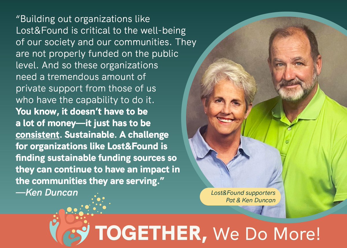 resilienttoday's tweet photo. Do you want to help a nonprofit you care about? Set up a recurring donation. Lost&amp;Found supporter Ken Duncan explains why. 

This is a critical time for nonprofits, including for Lost&amp;Found. We would appreciate your support!

https://t.co/sir5pY9qF2 https://t.co/CXvWVXezzh