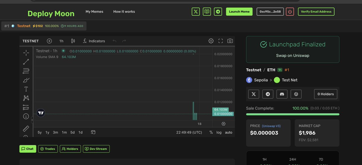 deploymoon's tweet image. We Almost Done Test Net 

Main Net will be on 25 Jul 2025 official launch 1 Aug 2025