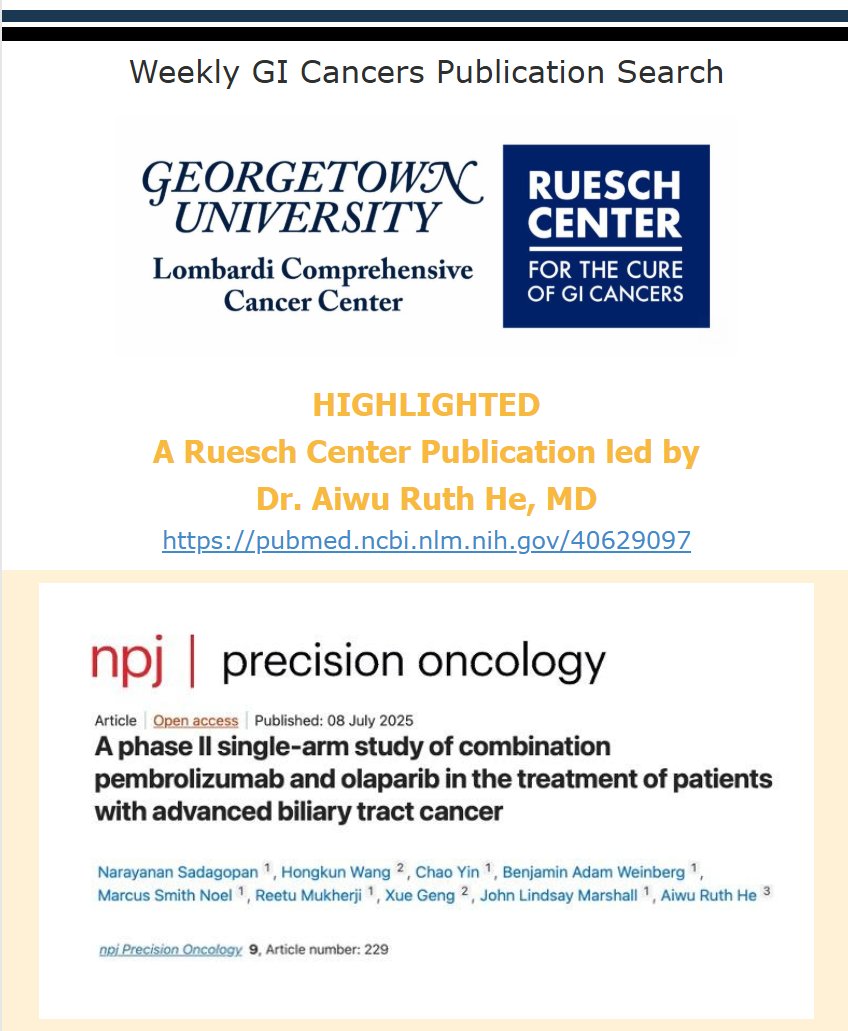Cure GI Cancers (@rueschcenter) on Twitter photo This week, we highlighted research by Narayanan Sadagopan, Hongkun Wang, <a href="/ChYin89/">Chao Yin</a>, <a href="/benweinbergmd/">Benjamin Weinberg, MD, FACP</a>, <a href="/mnoel3232/">Marcus S. Noel</a>, <a href="/ReetuMukherjiMD/">Reetu Mukherji, MD</a> Xue Geng, <a href="/marshalj23/">John Marshall</a>, Branden S Moriarity, and <a href="/RuthHe12/">Ruth He, MD, PhD</a> published in <a href="/Nature_NPJ/">npj Journals</a>- bit.ly/3GyERvj. Full search: bit.ly/4lsH6zk. This week, we highlighted research by Narayanan Sadagopan, Hongkun Wang, <a href="/ChYin89/">Chao Yin</a>, <a href="/benweinbergmd/">Benjamin Weinberg, MD, FACP</a>, <a href="/mnoel3232/">Marcus S. Noel</a>, <a href="/ReetuMukherjiMD/">Reetu Mukherji, MD</a> Xue Geng, <a href="/marshalj23/">John Marshall</a>, Branden S Moriarity, and <a href="/RuthHe12/">Ruth He, MD, PhD</a> published in <a href="/Nature_NPJ/">npj Journals</a>- bit.ly/3GyERvj. Full search: bit.ly/4lsH6zk.