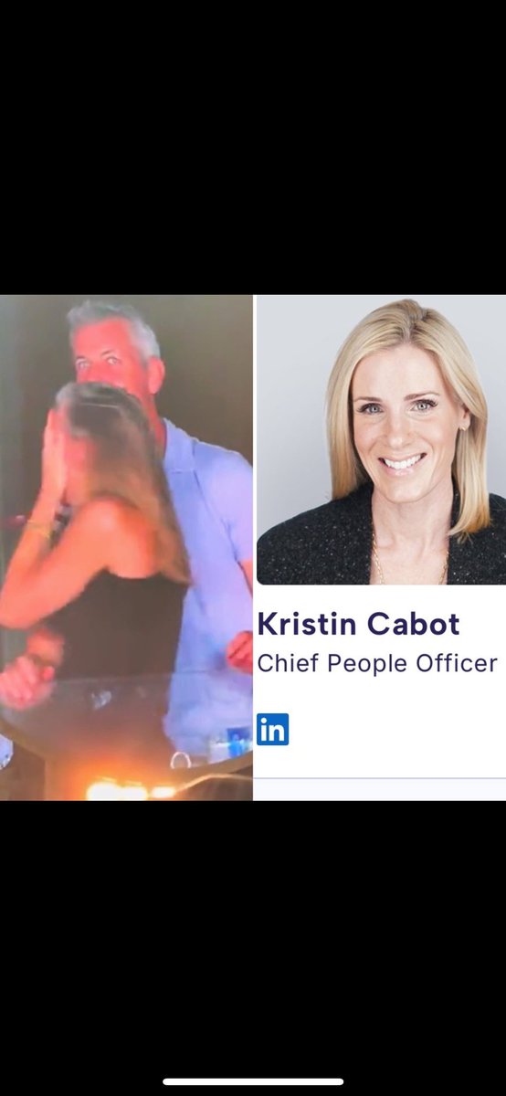 I know this woman. She was the CPO at a startup I used to work at. She was getting down with that CEO too!