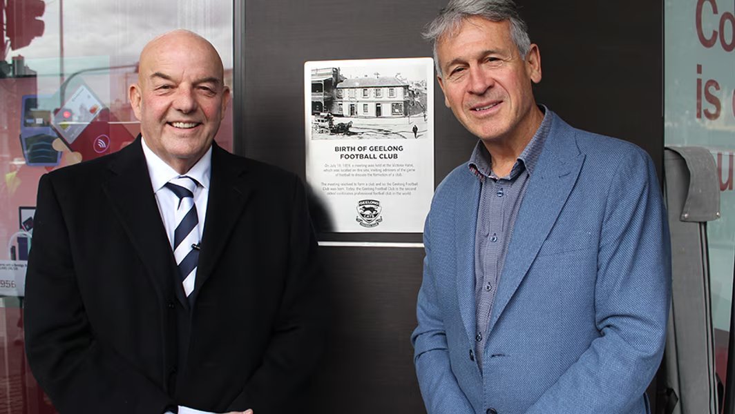 18 July 1859

166 years ago today the Geelong Football Club was formed during a meeting at the Victoria Hotel, as documented by <a href="/geelongaddy/">Geelong Advertiser</a> <a href="/addyfootyfix/">Addy Footy Fix</a>.

A plaque was installed at that location (now Bendigo Bank) in 2019: youtube.com/watch?v=HU90R-…

<a href="/GeelongCats/">Geelong Cats</a> <a href="/geelonghistory/">Geelong Cats History</a>