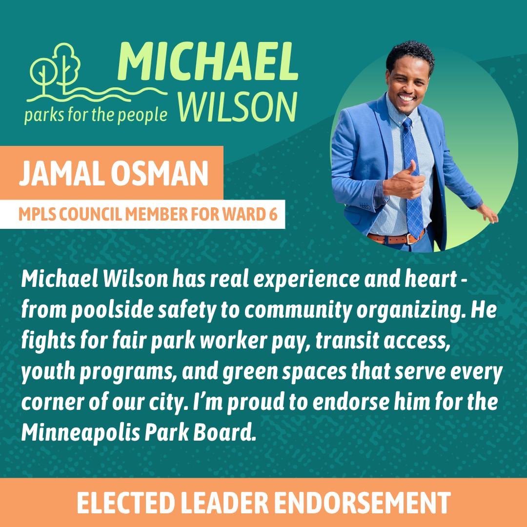 MichaelforParks's tweet image. Amazing support from Ward 6 City Council Member Jamal Osman!