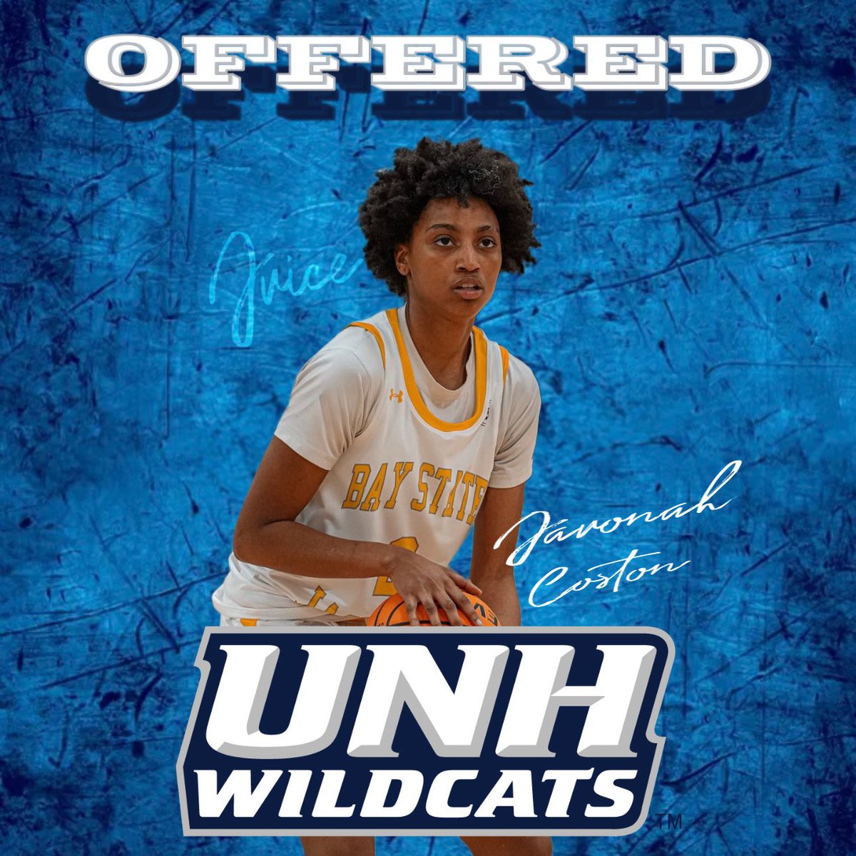 Bay State Jaguars (@baystatejags) on Twitter photo Congratulations to Bay State Jag 🐆 <a href="/Theyenvy_juice/">Javonah Coston</a> on receiving an offer from <a href="/UNHWBB/">New Hampshire Women's Basketball</a> ‼️ Congratulations to Bay State Jag 🐆 <a href="/Theyenvy_juice/">Javonah Coston</a> on receiving an offer from <a href="/UNHWBB/">New Hampshire Women's Basketball</a> ‼️