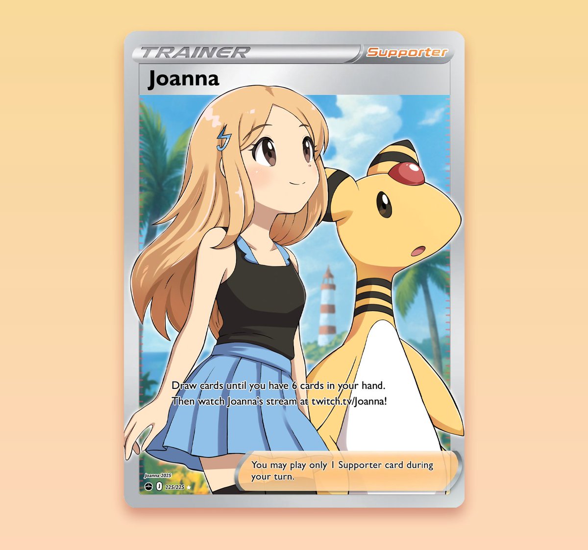 joanna_ccat's tweet image. Excited to debut my Joanna trainer card at Worlds!! :D