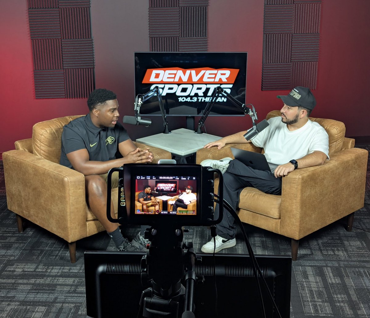 Great conversation with <a href="/CUBuffsFootball/">Colorado Buffaloes Football</a> LB <a href="/MantrezWalker/">Mantrez Walker</a> 🦬

We talked about his journey to Boulder, being recruited by Coach Prime, season expectations — and who he is off the field. Coming soon <a href="/DenSports1043/">Denver Sports 104.3</a> 🎙️