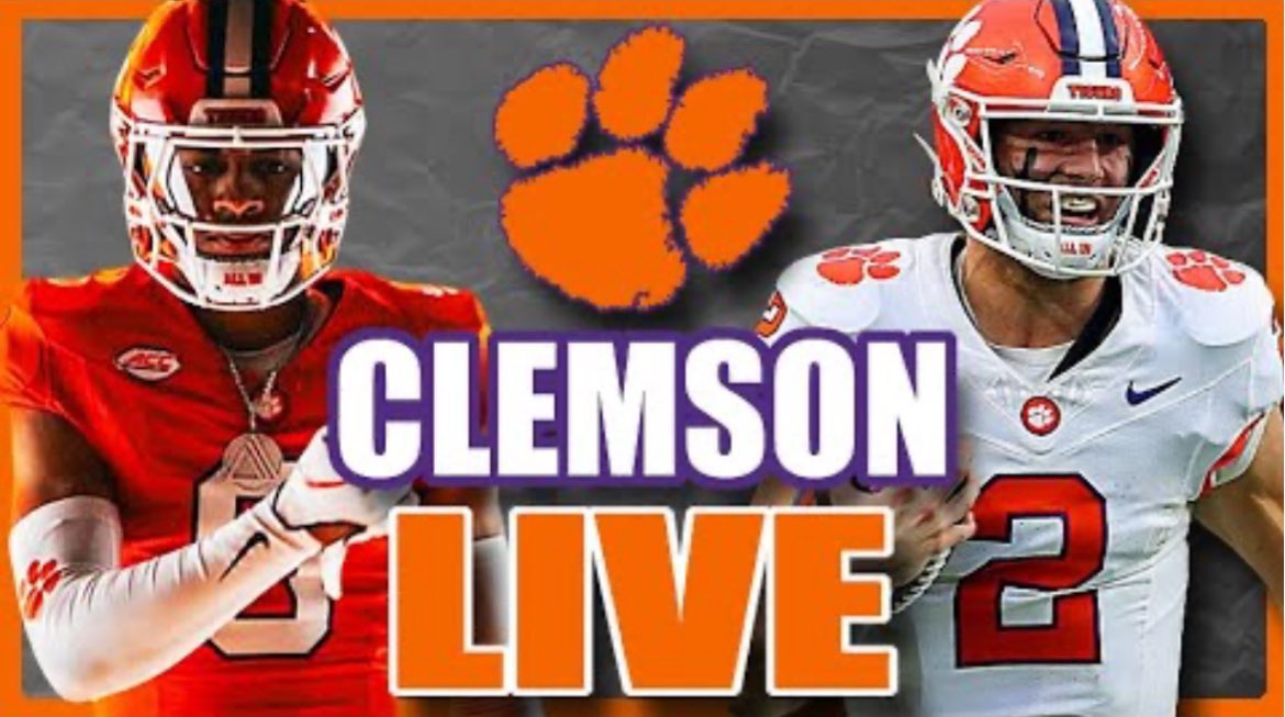 TPC_CFB's tweet image. Clemson Tigers LIVE 154 / ALL IN SHOW 129 youtube.com/live/Atk-7nWau… via @YouTube
Check us out LIVE! 🐅