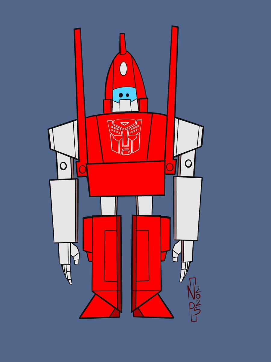 Nerdicon_'s tweet image. Powerglide in the style of Brian “Smitty” Smith and Mars Jr’s ‘Worst Bot Ever’