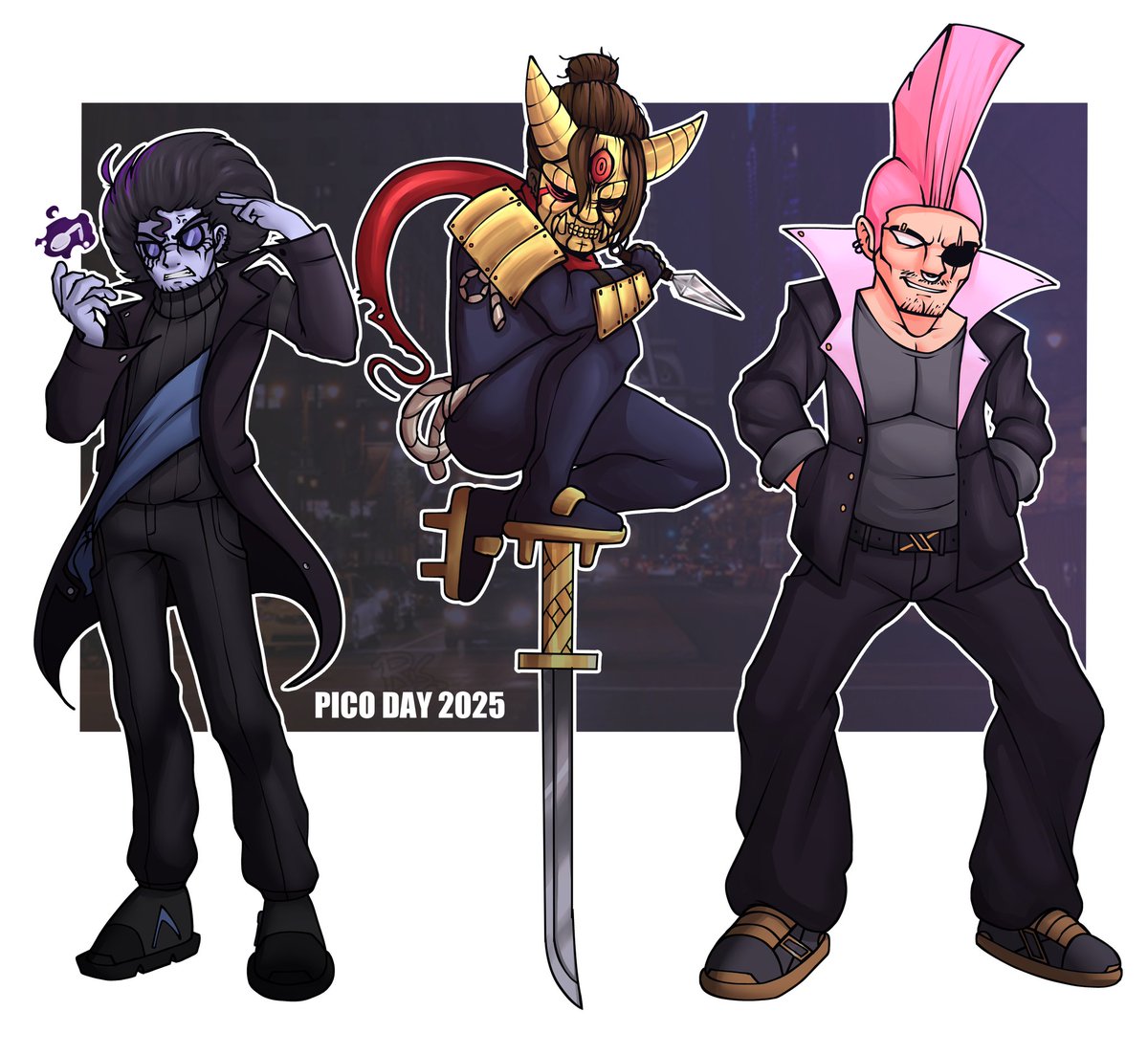 yuri_theawesome's tweet image. Reposting my Pico day arts i did a bit ago