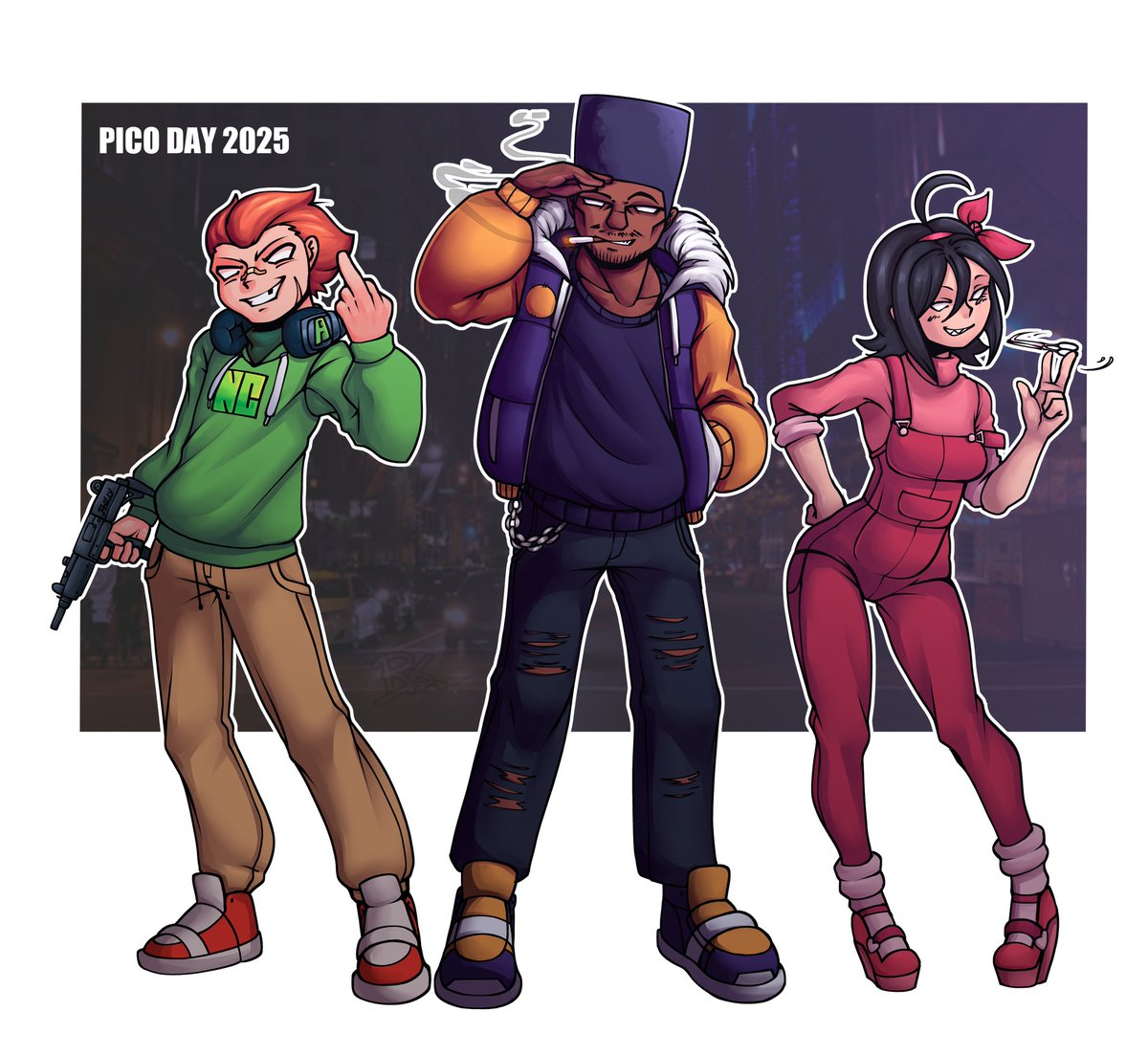 yuri_theawesome's tweet image. Reposting my Pico day arts i did a bit ago