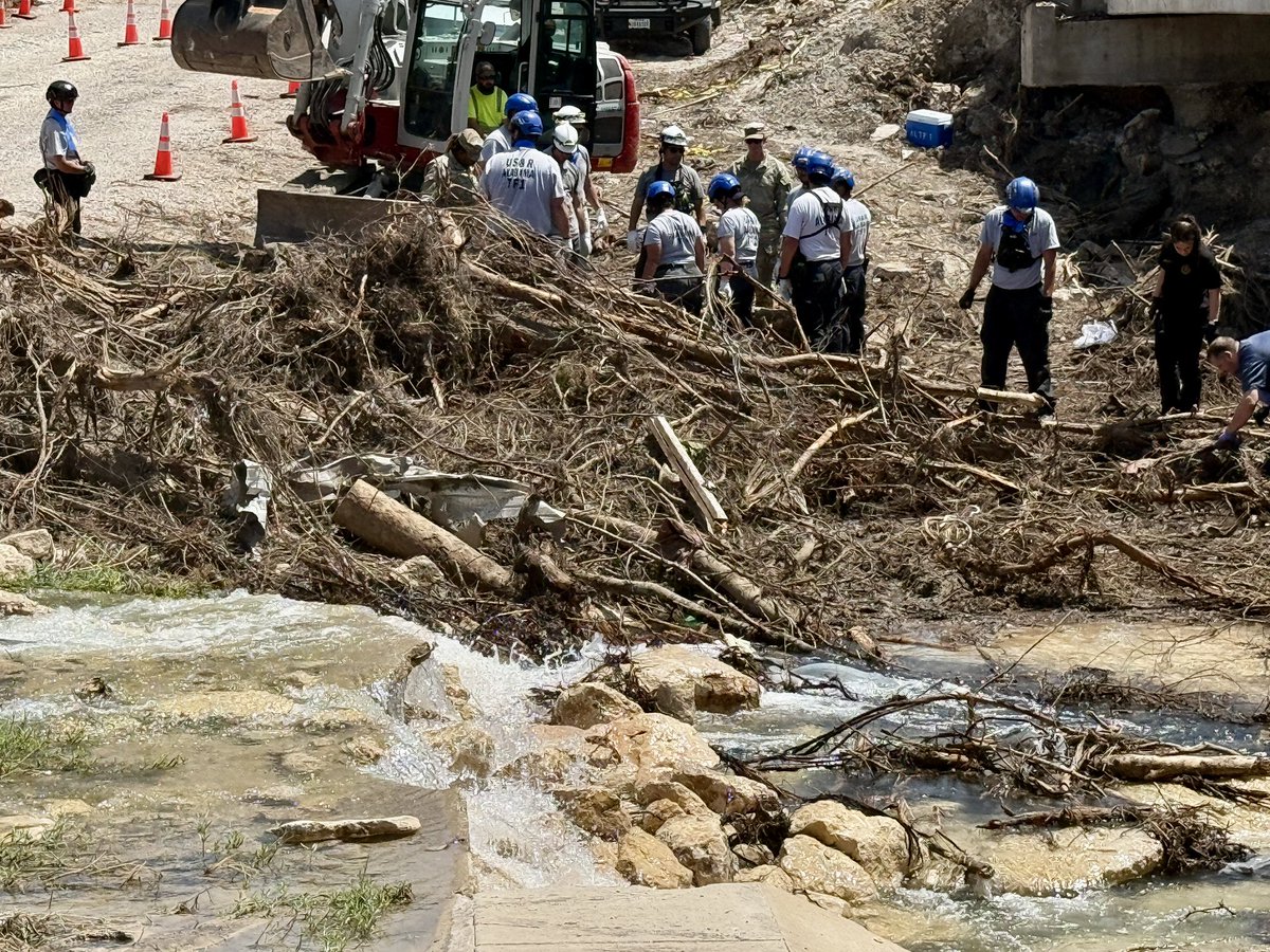 BettieCrossTV's tweet image. Search crews, cadaver dogs, and debris removal teams worked a week and a half to find Travis County's 10 missing flood victims.
Of the 10 bodies recovered, seven have been positively identified. Identifying the remaining three will likely end recovery efforts. @cbsaustin