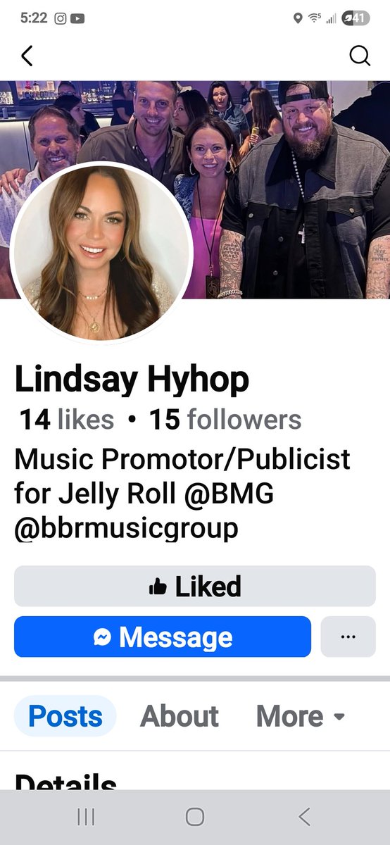 horntoad1's tweet photo. @JellyRoll615 Who the heck is Lindsay Hyhop?? She is ripping off people using you. I'm pissed. https://t.co/LtFtpUpd5m