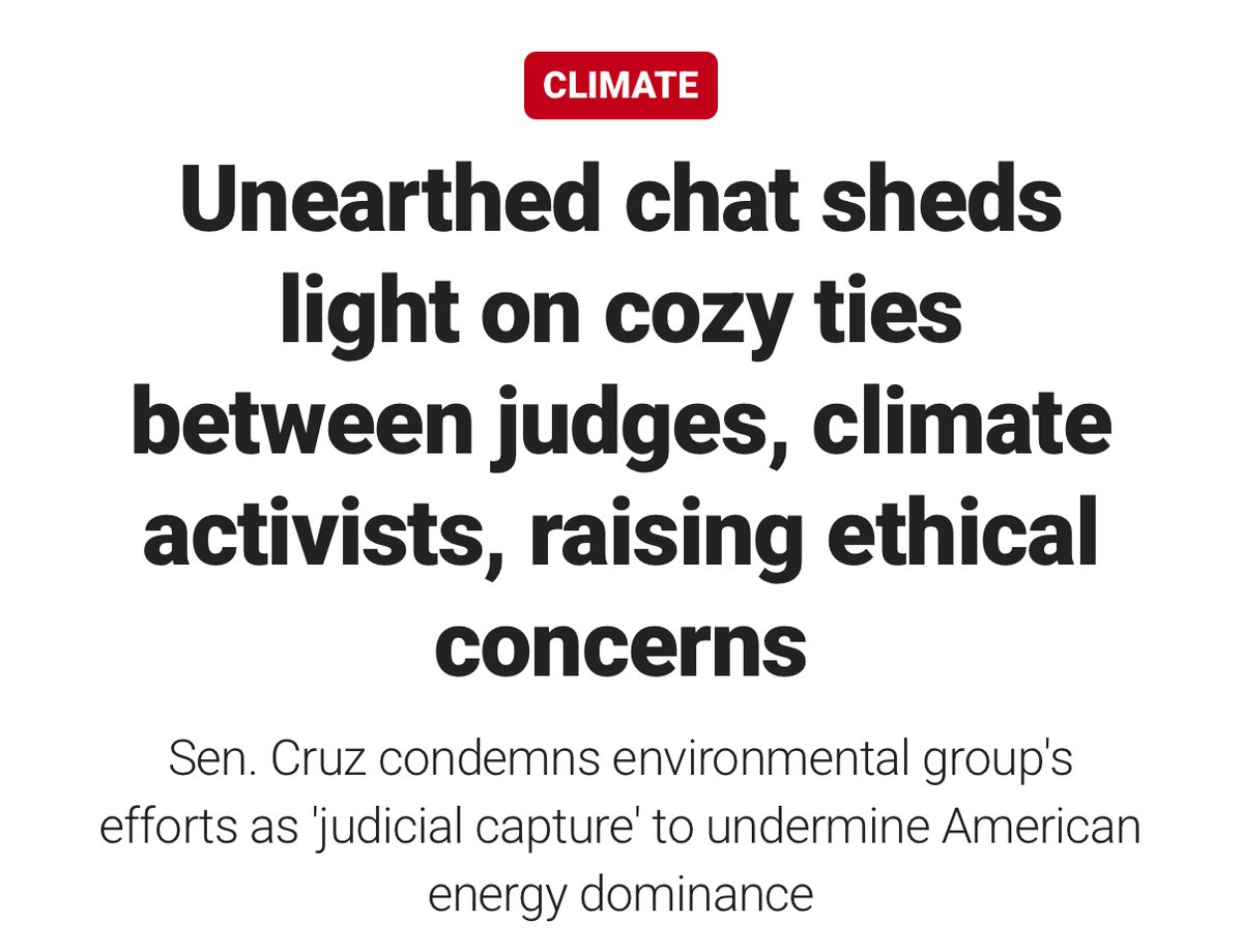 JCNSeverino's tweet image. 🚨 The Climate Judiciary Project organized a years-long online forum to promote climate activist materials to judges across the country.
So, where is Sheldon Whitehouse to sound the alarm on this judicial capture scheme? I thought he cared about that...