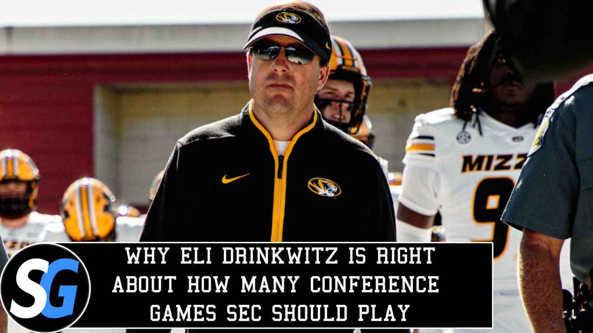 Saturday_Glory's tweet image. The SEC still only plays 8 conference games. Eli Drinkwitz said he thinks it should be 9, despite it not being the popular opinion. @GarrettSearight believes he's right and deserves to be backed up.
>>Watch here: youtu.be/gErSFbwapDw