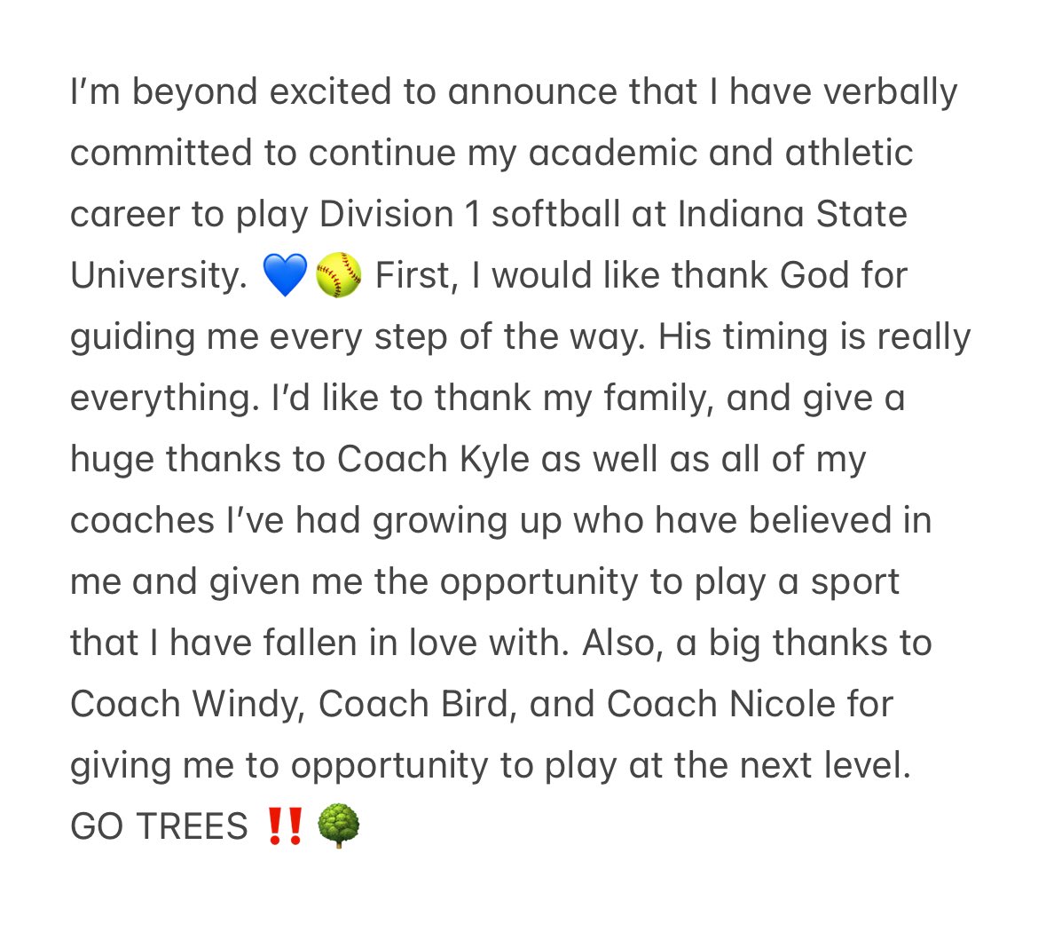 daybrilee's tweet image. 110% committed! GO TREES!! 🤍💙
@IndStSoftball @CoachWThees  #commited 
@MadAppleReds