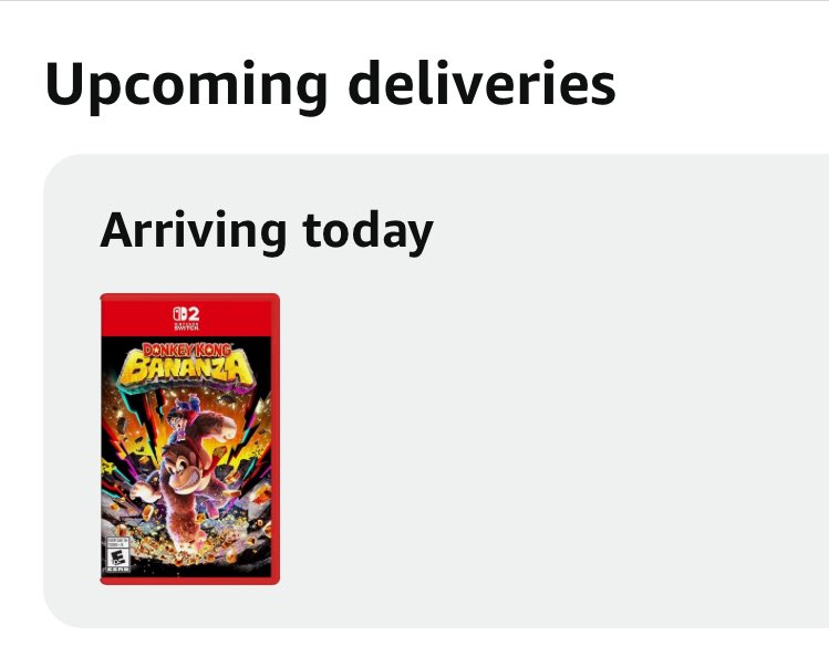 MarkBozon's tweet image. Yo @amazon don’t you lie to me!!!
It’s apparently a 10/10 game. YOU HEAR ME!? A 10/10!!!!
#DonkeyKongBananza #Switch2