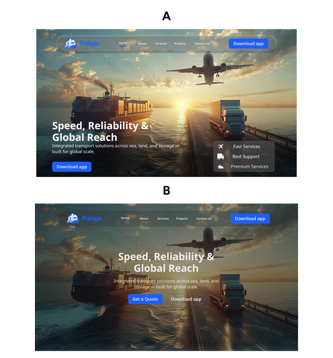 DesignChloe's tweet image. which resonate better? A or B