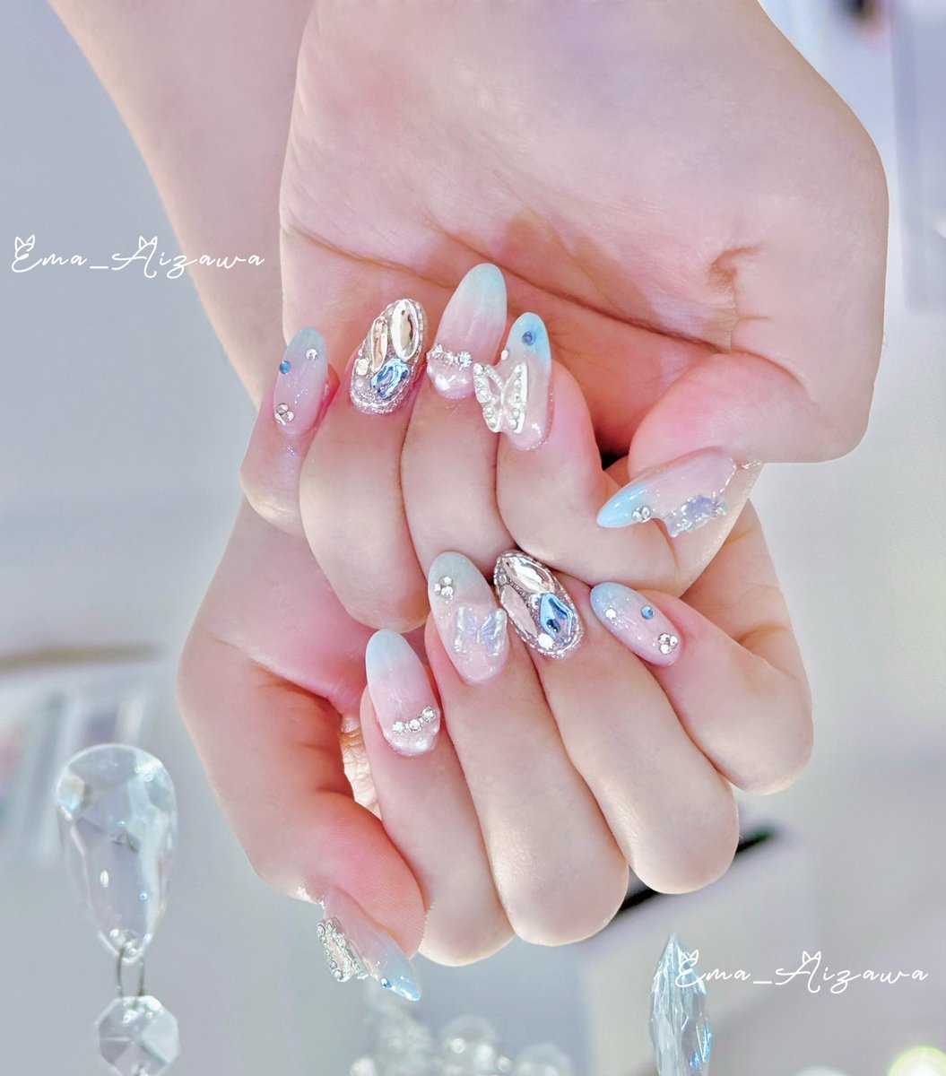 ❤︎ ⌇#あいざわーるど ❤︎ ⌇#藍沢エマ 月1ネイル新衣装モチーフ