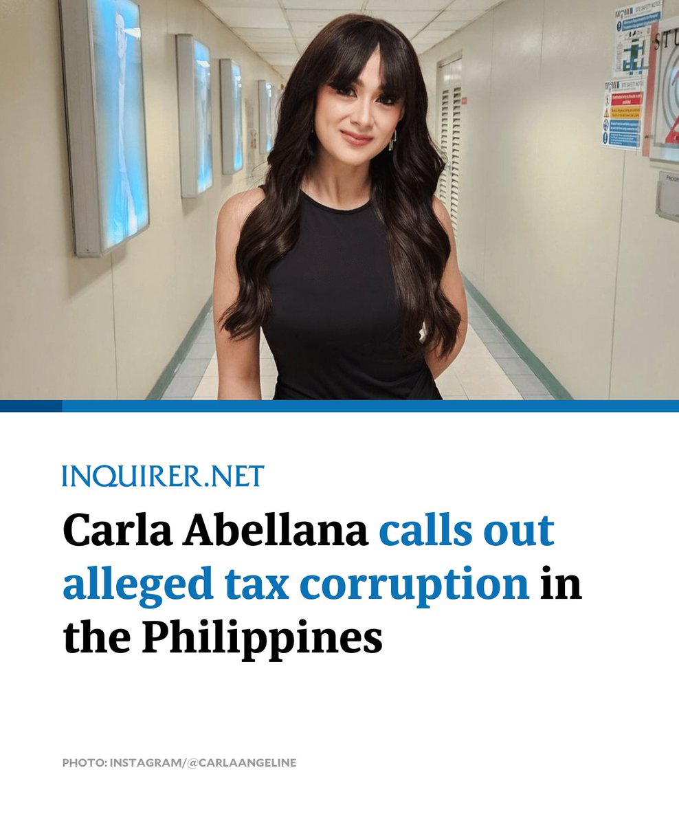 Carla Abellana has taken to social media to express her frustration over what she claims is “blatant corruption” in the property tax declaration process in the Philippines. 

READ MORE: inqnews.net/Sy7YRp
