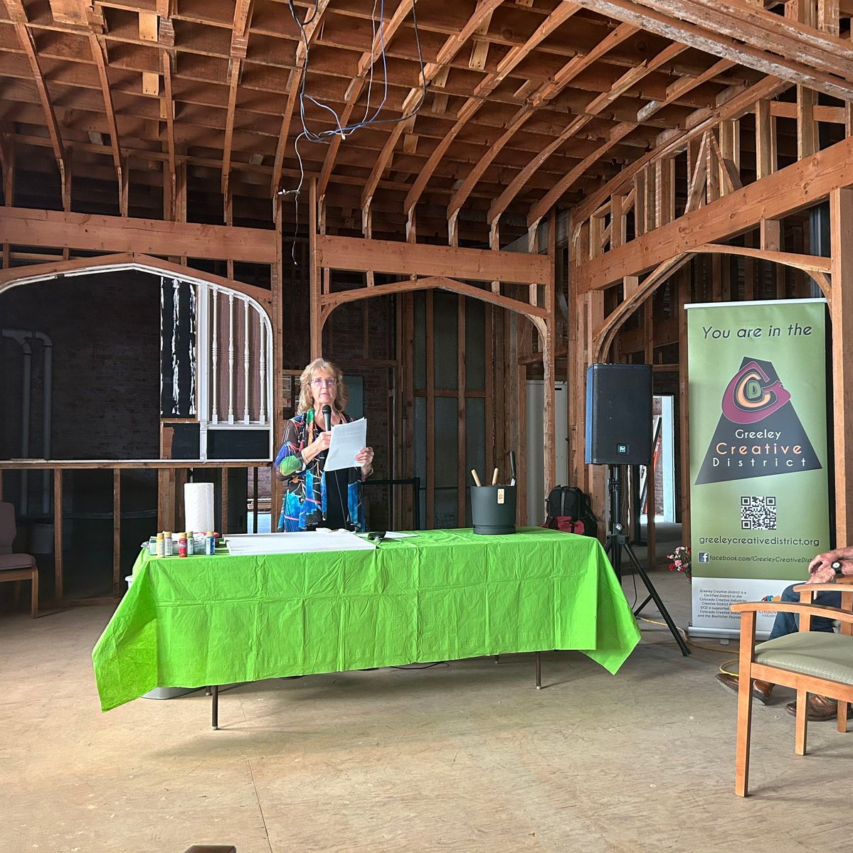 VisitGreeley's tweet photo. Something exciting is happening in Downtown Greeley! The new Creative Center broke ground inside the historic Macy-Allnutt building—and we were there for it. 🎨

This future space will be a home for local art, ideas, and connection.
🖼️ Learn more: https://t.co/i4GfTBLpWz https://t.co/jftTDVBrtl