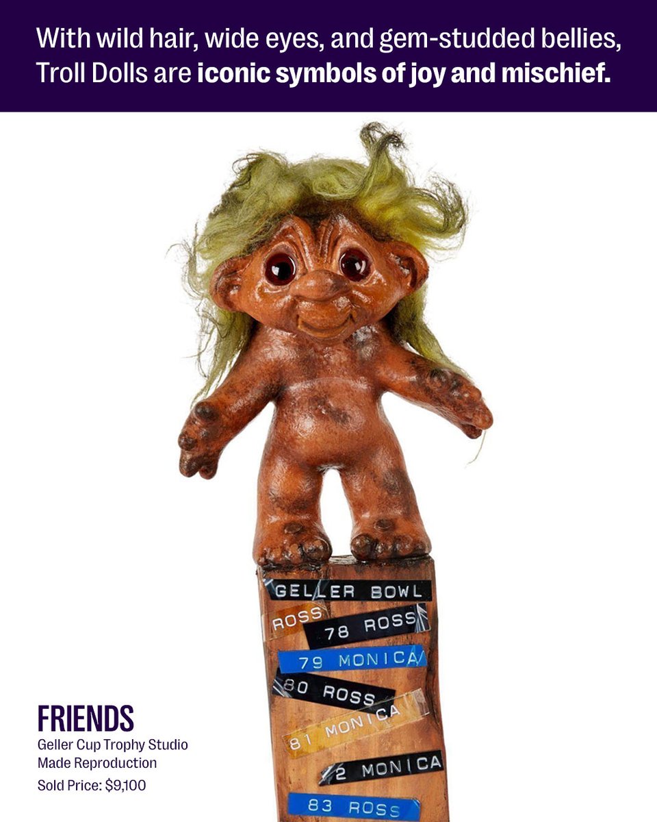 JuliensAuctions's tweet image. Given the latest internet craze surrounding Labubus, we decided to hop on the bandwagon this week!
For some seasoned collectors, their sudden popularity has been sparking a sense of déjà vu—calling to mind the cultural takeover of Troll dolls in the '90s. Much like those…