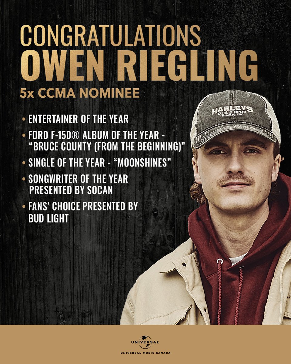 umusic's tweet image. Congratulations to our artists, partners, and team on this epic pile of #CCMA nominations recognizing highlights of the past year in Canadian country music! π₯π€