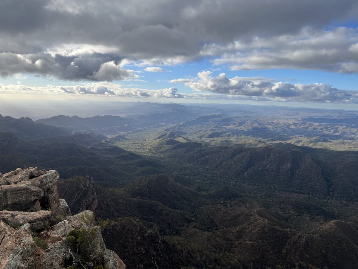 R101Nick's tweet image. Good morning. The view from the top of St Mary’s peak, yesterday. 23km hike with a cruel climb.
Sore all over, but worth it.