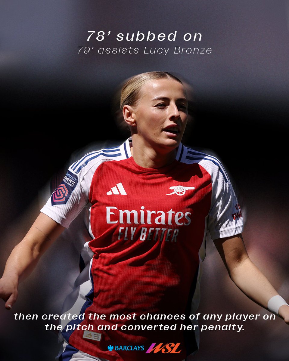 BarclaysWSL's tweet image. Chloe Kelly adding the super to Super Sub 🦸♀️
@ArsenalWFC #BarclaysWSL